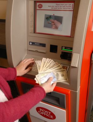 Drawing money using the ATM