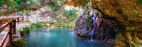 Kremmiotis Waterfall in Cyprus