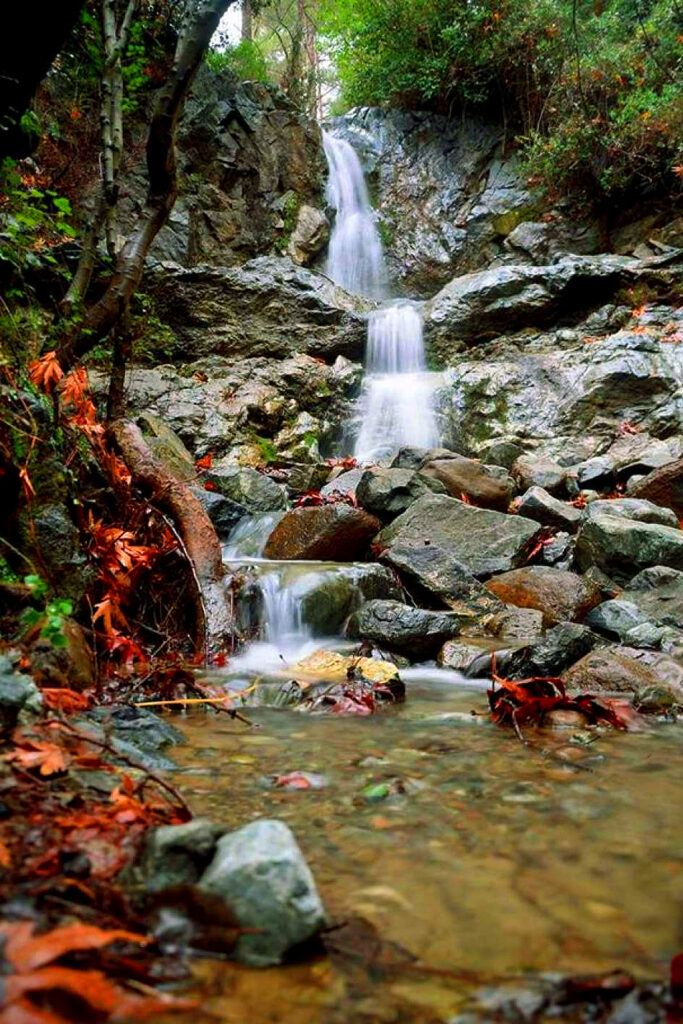 Mesa Potamos Waterfall in Cyprus