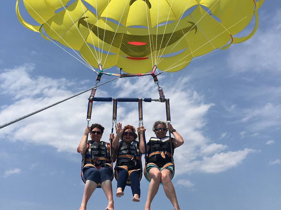 Paragliding in Paphos Harbour